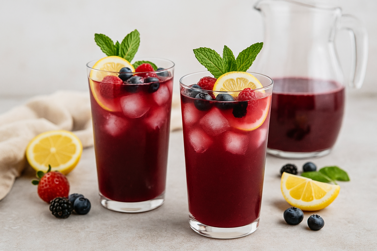 Berry Lemonade Mocktail