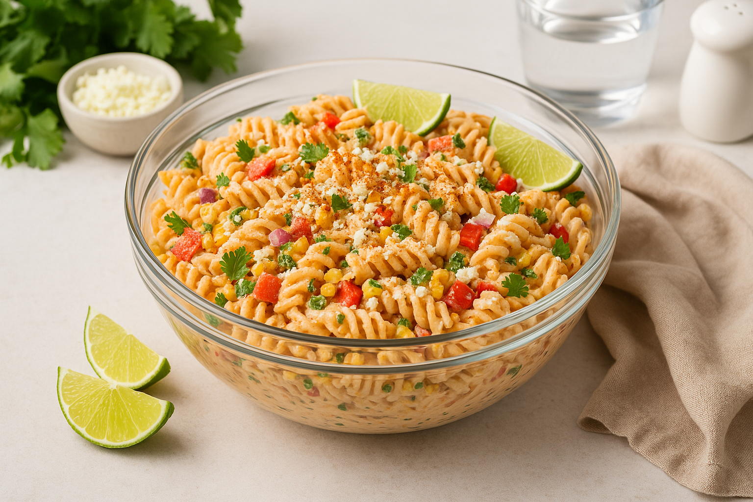 Creamy Street Corn Pasta Salad